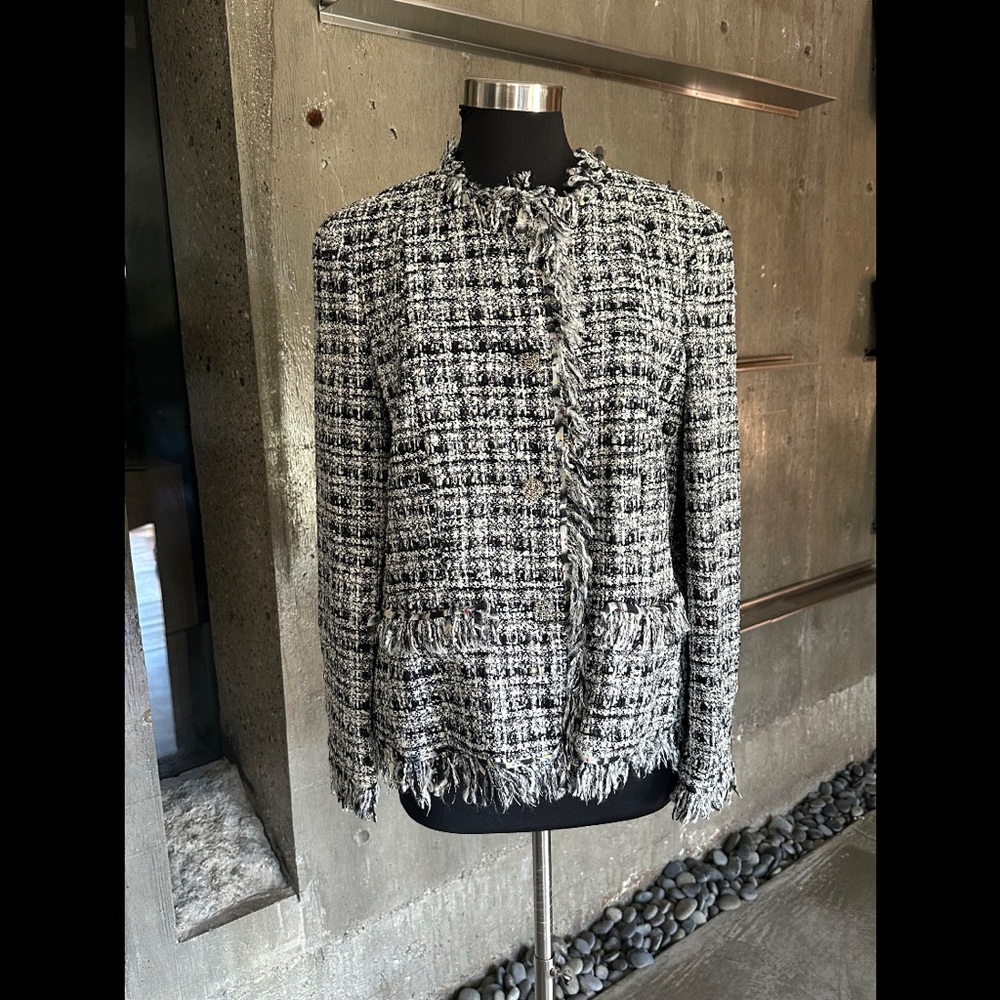 Vintage Chanel La Petite Veste Noire Tweed Jacket